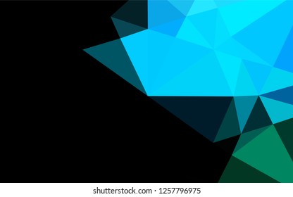 Light Blue, Green vector polygon abstract backdrop. Creative geometric illustration in Origami style with gradient. A completely new template for your business design.