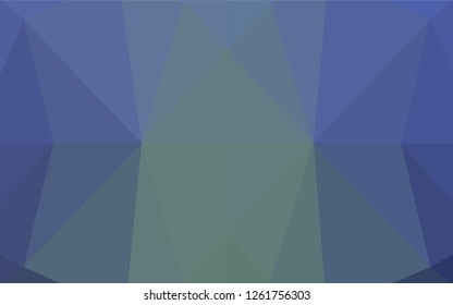 Light Blue, Green vector polygon abstract layout. Triangular geometric sample with gradient.  The template can be used as a background for cell phones.