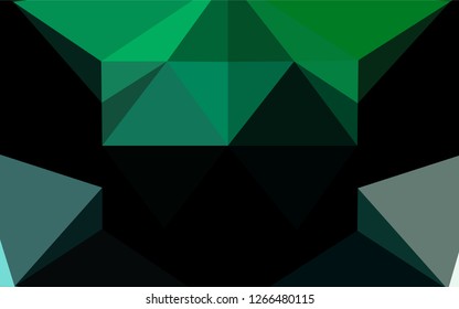 Light Blue, Green vector polygon abstract backdrop. Shining colored illustration in a Brand new style. A new texture for your design.