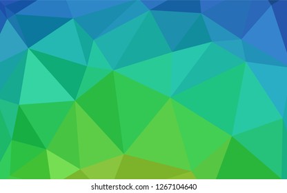 Light Blue, Green vector polygon abstract backdrop. Modern abstract illustration with triangles. New template for your brand book.