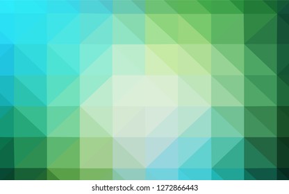 Light Blue, Green vector polygon abstract layout. Colorful illustration in polygonal style with gradient. Brand new style for your business design.