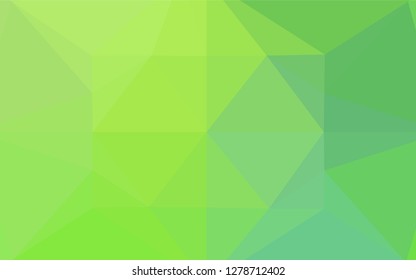 Light Blue, Green vector polygon abstract background. A vague abstract illustration with gradient. A new texture for your design.