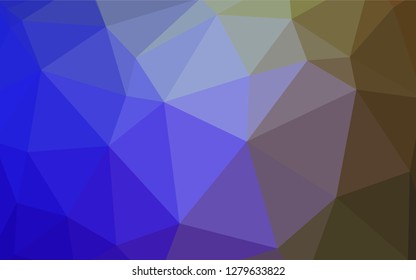 Light Blue, Green vector polygon abstract background. Triangular geometric sample with gradient.  Best triangular design for your business.
