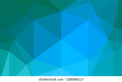 Light Blue, Green vector polygon abstract layout. A completely new color illustration in a vague style. The elegant pattern can be used as part of a brand book.