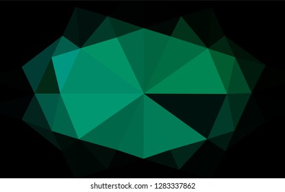 Light Blue, Green vector polygon abstract background. Glitter abstract illustration with an elegant design. The elegant pattern can be used as part of a brand book.