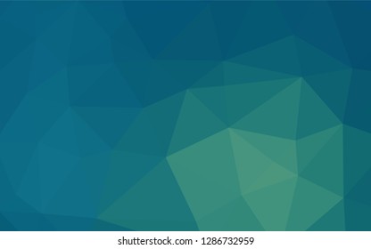 Light Blue, Green vector polygon abstract backdrop. Shining colored illustration in a Brand new style. A completely new design for your business.
