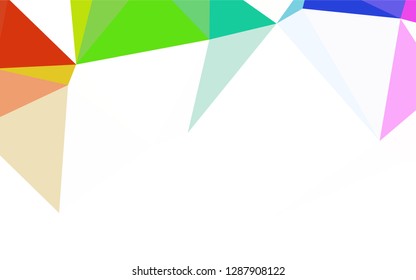 Light Blue, Green vector polygon abstract background. Shining colorful illustration with triangles. Best triangular design for your business.