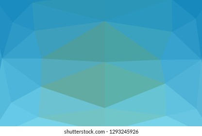 Light Blue, Green vector polygon abstract background. An elegant bright illustration with gradient. Triangular pattern for your business design.