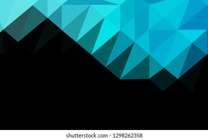 Light Blue, Green vector polygon abstract background. Colorful illustration in abstract style with gradient. Polygonal design for your web site.
