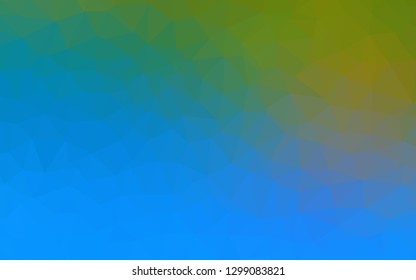 Light Blue, Green vector polygon abstract background. Colorful illustration in polygonal style with gradient. Polygonal design for your web site.