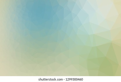 Light Blue, Green vector polygon abstract background. Modern geometrical abstract illustration with gradient. New texture for your design.