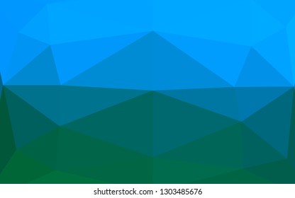 Light Blue, Green vector polygon abstract layout. Modern geometrical abstract illustration with gradient. Completely new design for your business.