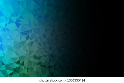 Light Blue, Green vector polygon abstract backdrop. Brand new colorful illustration in with gradient. Completely new template for your business design.