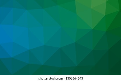 Light Blue, Green vector polygon abstract layout. A sample with polygonal shapes. Completely new design for your business.
