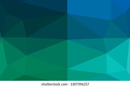 Light Blue, Green vector polygon abstract layout. Brand new colorful illustration in with gradient. Brand new style for your business design.