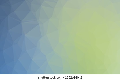 Light Blue, Green vector polygon abstract layout. A vague abstract illustration with gradient. Polygonal design for your web site.