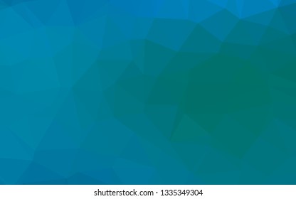 Light Blue, Green vector polygon abstract background. Shining colored illustration in a Brand new style. Template for your brand book.
