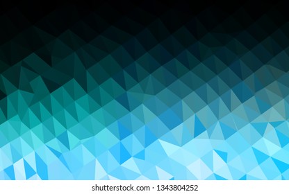 Light Blue, Green vector polygon abstract backdrop. Shining colored illustration in a Brand new style. Brand new style for your business design.