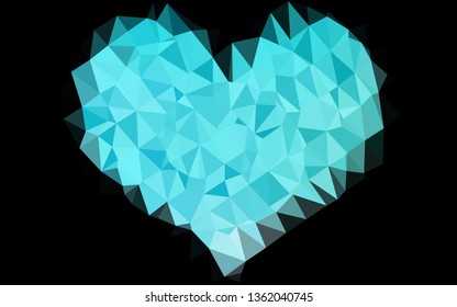 Light Blue, Green vector polygon abstract backdrop. Shining colored illustration in a Brand new style. Completely new design for your business.
