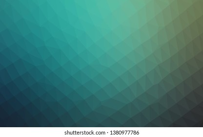 Light Blue, Green vector polygon abstract layout. Shining colored illustration in a Brand new style. Completely new template for your business design.