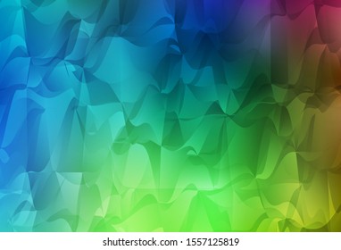 Light Blue, Green vector polygon abstract layout. Creative geometric illustration in Origami style with gradient. A new texture for your web site.
