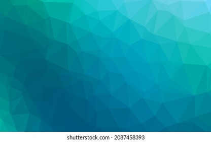 Light Blue, Green vector polygon abstract layout. Shining colored illustration in a Brand new style. Brand new style for your business design.