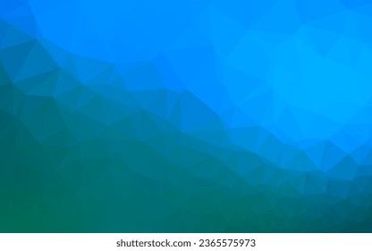 Diseño abstracto de polígono vectorial verde azul claro. Una ilustración de color completamente nueva en un estilo vago. Nuevo diseño para su negocio.