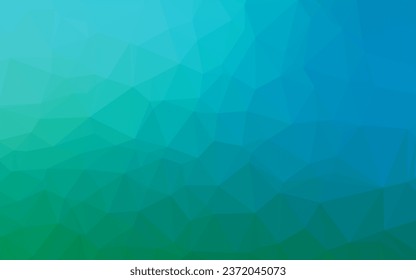 Light Blue, Green vector polygon abstract background. Modern geometrical abstract illustration with gradient. Textured pattern for background.