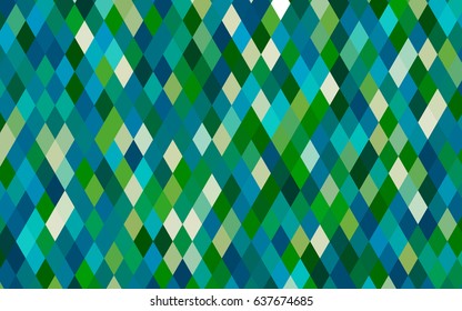 Light Blue, Green vector polygon abstract background. Creative illustration in halftone style with gradient. Triangular pattern for your business design.