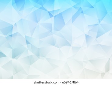Light Blue, Green vector polygon abstract pattern. Colorful abstract illustration with gradient. The elegant pattern can be used as part of a brand book.