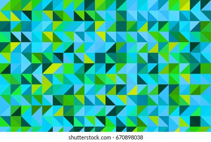 Light Blue, Green vector polygon abstract background. Triangular geometric sample with gradient.  Triangular pattern for your business design.