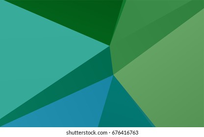Light Blue, Green vector polygon abstract pattern. A completely new color illustration in a vague style. The completely new template can be used for your brand book.