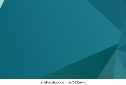 Light Blue, Green vector polygon abstract background. A vague abstract illustration with gradient. The elegant pattern can be used as part of a brand book.