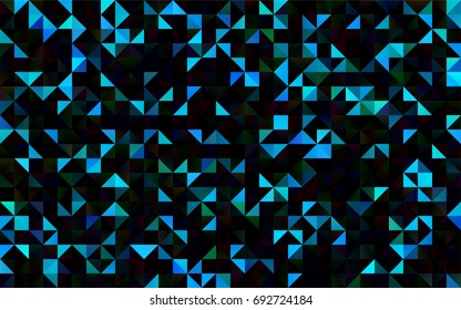 Light Blue, Green vector polygon abstract background. Creative illustration in halftone style with gradient. The best triangular design for your business.