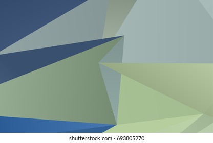 Light Blue, Green vector polygon abstract pattern. Triangular geometric sample with gradient.  The completely new template can be used for your brand book.