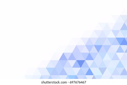 Light Blue, Green vector polygon abstract pattern. Shining illustration, which consist of triangles. The best triangular design for your business.