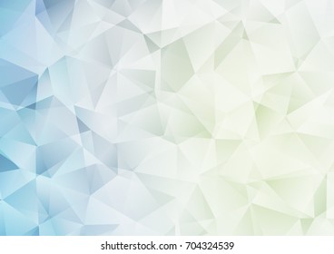 Light Blue, Green vector polygon abstract pattern. Glitter abstract illustration with an elegant design. Brand-new style for your business design.
