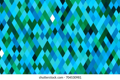 Light Blue, Green vector polygon abstract background. Shining illustration, which consist of triangles. Brand-new style for your business design.