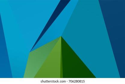 Light Blue, Green vector polygon abstract pattern. Brand-new colored illustration in blurry style with gradient. The textured pattern can be used for background.