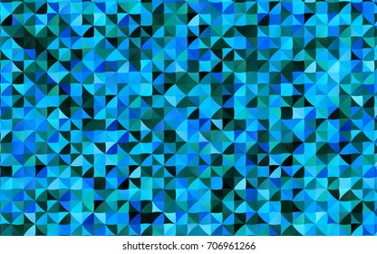 Light Blue, Green vector polygon abstract pattern. Glitter abstract illustration with an elegant design. Brand-new design for your business.