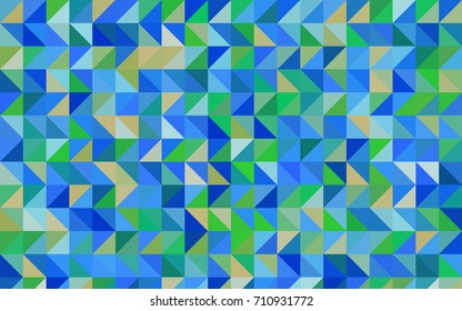 Light Blue, Green vector polygon abstract pattern. Creative illustration in halftone style with gradient. The polygonal design can be used for your web site.