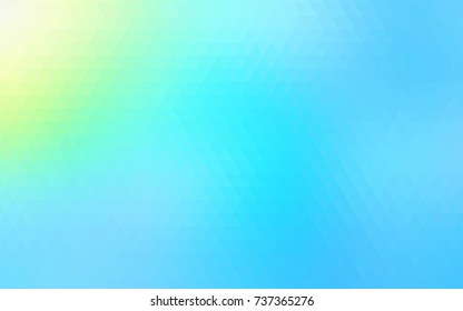 Light Blue, Green vector polygon abstract pattern. Shining illustration, which consist of triangles. Brand-new style for your business design.