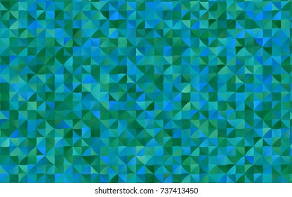 Light Blue, Green vector polygon abstract background. Glitter abstract illustration with an elegant design. A completely new template for your business design.
