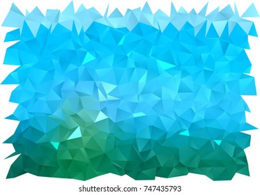 Light Blue, Green vector polygon abstract template. A vague abstract illustration with gradient. Brand-new style for your business design.