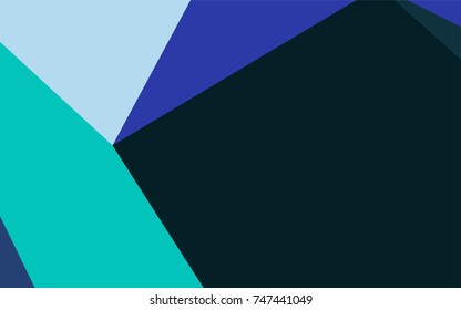 Light Blue, Green vector polygon abstract background. A completely new color illustration in a vague style. The polygonal design can be used for your web site.