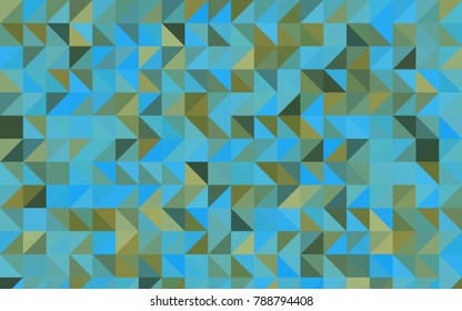 Light Blue, Green vector polygon abstract template. Shining illustration, which consist of triangles. The completely new template can be used for your brand book.