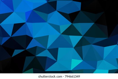 Light Blue, Green vector polygon abstract template. An elegant bright illustration with gradient. A completely new design for your business.