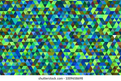 Light Blue, Green vector polygonal pattern. Creative illustration in halftone style with gradient. The completely new template can be used for your brand book.