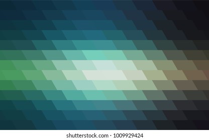 Light Blue, Green vector polygonal illustration, which consist of rectangles. Rectangular pattern for your business design. Geometric background in Origami style with gradient. 