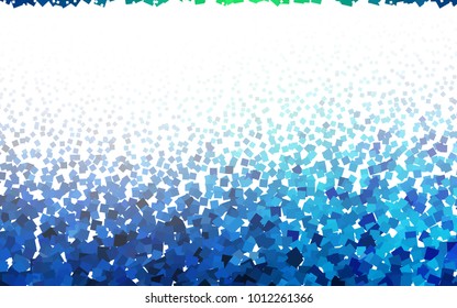 Light Blue, Green vector polygonal illustration consisting of rectangles. Rectangular design for your business. Creative geometric background in origami style with gradient.